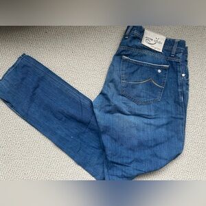 Jacob Cohen Handmade Limited Edition Jeans, Tailored , Mid-Rise Straight Fit,